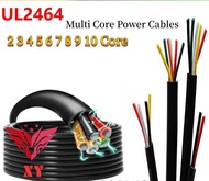 Cáp tín hiệu đồng 2 3 4 5 6 7 8 9 10 lõi 16-28awg cách điện đen PVC vỏ bọc dây điện ul2464 linh hoạt