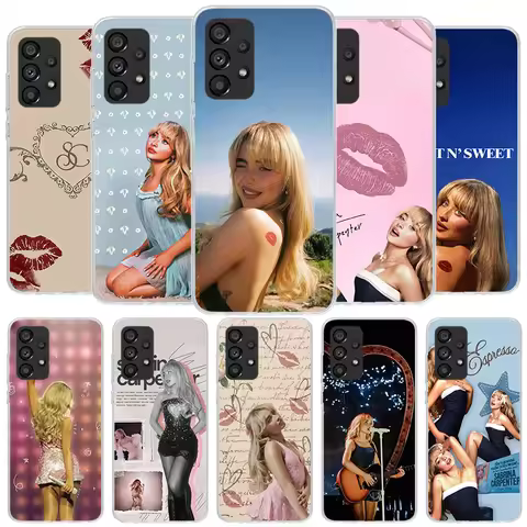 CR66 S-Sabrina C-Carpenter Phone Case For Samsung Galaxy A12 A22 A32 A52 A72 A02S Phone Case Note 20