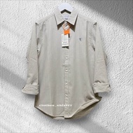 Kemeja Salur GIORDANO Lengan Panjang Premium Kemeja GIORDANO Pria&Wanita