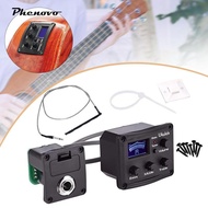 [Phenovo] Ukulele Piezo Pickup with Preamp Musical Instrument Accessories Easy Assembly Professional