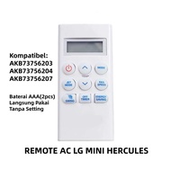 Remote AC Remot Pengganti Untuk AC LG Mini Hercules AKB73756203 AKB73756204 AKB73756207