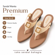 3Cm Heel Wedge Flip Flops Made of Soft Rubber, Elastic, Anti-Slip 888-D1
