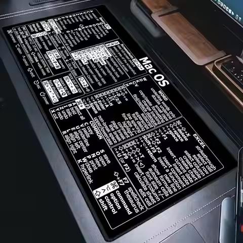 Mac Os Shortcuts Cheat Sheet Word Excel XXL Mousepad for Mac Quick Reference Keyboard Shortcut Non-S