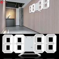 SG Home Mall SG Home Mall Modern 3D LED Wall Clock Digital Alarm Clock Electronic Desk Clock Digital