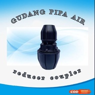 Reducer Coupler 2 inch x 1 inch hdpe pipe fitting over shock over shock