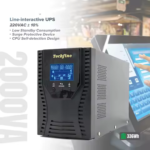 Line Interactive 2KVA UPS Power Supply Uninterruptible 2000va 48 Volt Built-in Battery Backup Ups Fo