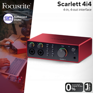 Focusrite SCARLETT 4i4 4TH GEN Audio Interface อินเตอร์เฟส 4-In/4-Out ความละเอียด 24 bit/192 kHz