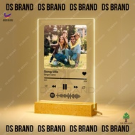 Plak Muzik 7 Warna LED [A6/A5/A4 saiz] LED Music Plaque / Gift Plaque / Song Akrilik / Acrylic /UV W