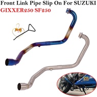 For SUZUKI GIXXER 250 GIXXER250 SF250 Motorcycle Exhaust Muffler Escape Slip On Modified Motorbike F