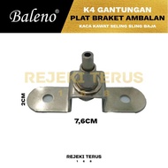 Gantungan K4 Bracket Rak Ambalan Kaca Kawat Seling Sling Baja
