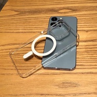 超薄磁吸透明無線充電適用于蘋果13手機殼iPhone14promax硬殼11簡約12pro男13mini防摔xs不變黃7/8p保護套xr