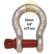 OMEGA SHACKLE 20 MM - 3/4" (4.75 TON) OMEGA SEAL 20MM - 0.75 INCH