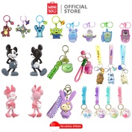 MINISO Cute Keychain Collection (Disney/We Bare Bears/Bubble)(Acrylic Shaky/Metal/Liquid /Rotating/Rabbit/Minnie/Mickey)