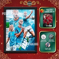 Erling Haaland POSTER - FOOTBALL POSTER - Erling Haaland PHOTO FRAME WALL - WALL PLAYER POSTER