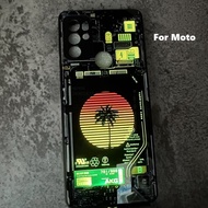 Anime Luminous Protect Cover For Motorola Edge 50 60 Fusion 50 Neo G34 G54 G64 G84 G64 G60 Case LED