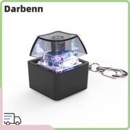 DARBEMY Fidget Keychain, Glowing Fingertip Clicks Finger Keyboard Caps,  Finger Keyboard Cap Stress 