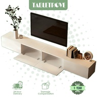 𝑻𝑨𝑩𝑳𝑬 𝑻𝑹𝑶𝑽𝑬 Wooden TV Cabinet 4FT/5FT/6FT Solid Wood TV Media Storage Cabinet  Almari Tv Rak電視櫃