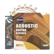 SHAEVLE Guitar Strings for Acoustic Guitar 1/3 Sets of 6 Acoustic Guitar Kit Guitar Strings Replacement Steel String