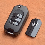 (แชทส่งรูปกุญแจเดิมก่อนสั่งซื้อ) กรอบกุญแจพับฮอนด้า Honda แบบพับ 3ปุ่ม City 2014-2019 Brio Amaze Mob