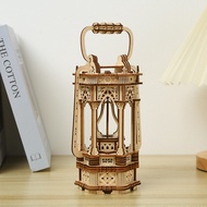 DIY Vintage LED Lantern LG907 3D Wooden Mechanical Puzzle Jigsaw Puzzle