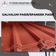 Galvalum Pasir / Spandek Pasir / Atap galpas