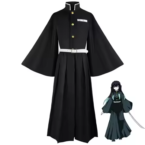 New Anime Kimetsu No Yaiba Tokitou Muichirou Wig Cosplay Costume Demon Tokitou Muichirou Cos Suits H