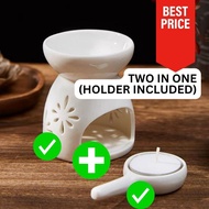 Premium Ceramic Incense Oil Burner Aroma Burner Wax Melt Warmer Tealight Candle Melt Burner Diffuser