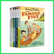 【SG Stock】 The Famous Five Collection 5books by Enid Blyton , Five On A Treasure Island paperback