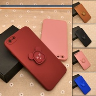 Mobile Case For Simple For i-Phonê 6 Plus 6S Plus Back TPU Soft Cover Casing Cute Bear Stand