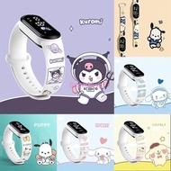 Sanrio Waterproof Sports Smart Watch,Waterproof Silicone Soft Strap,Luminous LED Electronic Watch,Ci