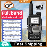 【2 PCS】HT KSUN UV60D HT Multi Band HT Abbree Full Band Unlock 5W  Wireless Decode/Copy Frequency Tal