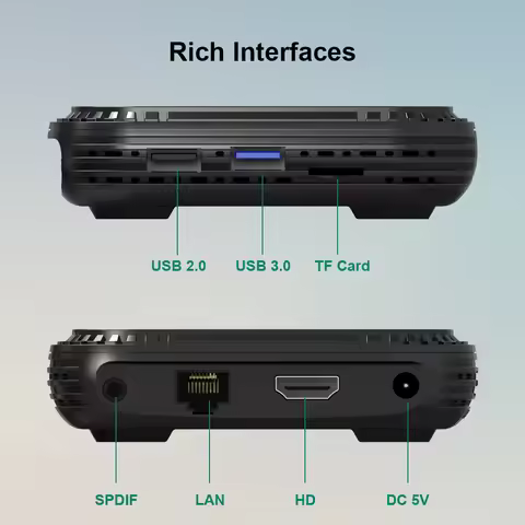 HK1 RBOX H8X TV BOX 4G 64G Android 14 Allwinner H728 Quad Core 4K 8K 1000M Ethernet Wifi6 Smart Medi