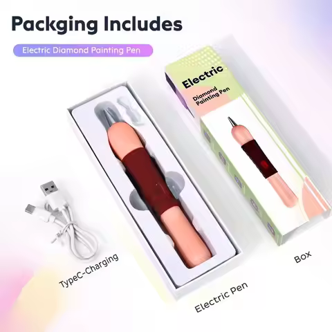 Rechargeable Electric Diamond Painting Pen Ipx5 Waterproof Easy to Clean Diamond Painting Vacuum Pen