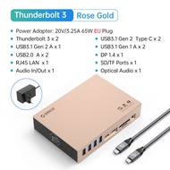 ORICO Thunderbolt 3 USB C แท่นวางมือถือ Type C ถึง8K60Hz DP 40Gbps ฮับ RJ45 3.5มม. PD SD สำหรับ Wind