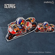 Ready Stock 26 PEDROSA Denier PEDROSA ARAI Helmet motogp Fleet Motorcycle Reflective Sticker Car Sti