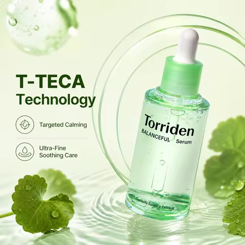 Torriden Cica Soothing Serum 50ml Hyaluronic Acid Serum 50ml,Refreshing & Non-Sticky,Korean Skincare