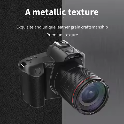 4K Digital Camera WiFi Digital Video Camera 64MP Dual Lens 3 Inch IPS Screen 16X Anti-Shake Zoom Nig