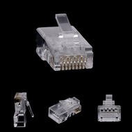100pcs Cat6 8P8C RJ45 Crystal Connector