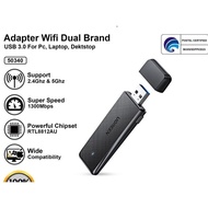 UGREEN Wifi Adapter Receiver AC1300 Dual Band 2.4GHz-5GHz Max 1300Mbps 50340 / Wifi Adapter OFFICIAL