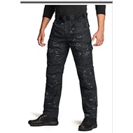 Tactical CQR Utility Camo Black Pants (Black Multicam)