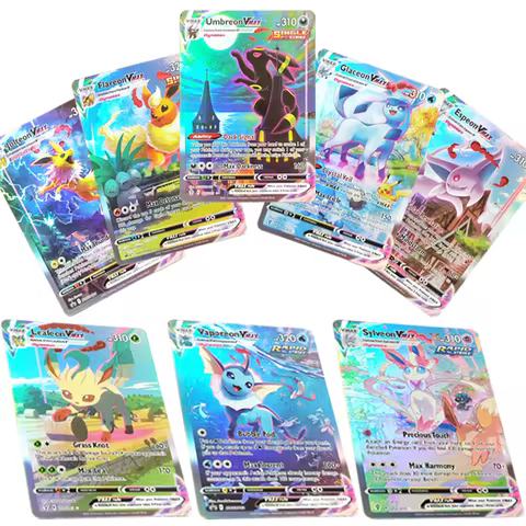 PKM Ptcg English Swsh07 Eeveelution Series Eevee Evolving Skies Umbreon Sylveon Vmax Alternate Art S