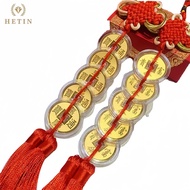 【HETIN】Five Emperor Coins Pure Gold Coins 999/24K（0.5g）Gold Pendants