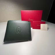 【With box+in stock】100% original Cartier new wallet, high-end cowhide men's folding wallet L3001356