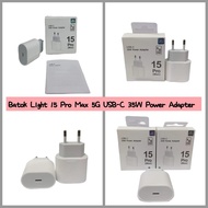 Batok 15 Promax 35w 99% 5G USB-C Power Adapter Charger Head/
