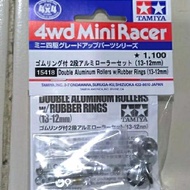 Tamiya 15418 double aluminum rollers with rubber