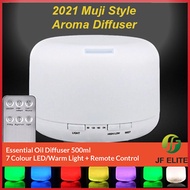 2022 Best Deal! Muji Style Aroma Diffuser 500ml /LED Light Setting witH REMOTE CONTROL
