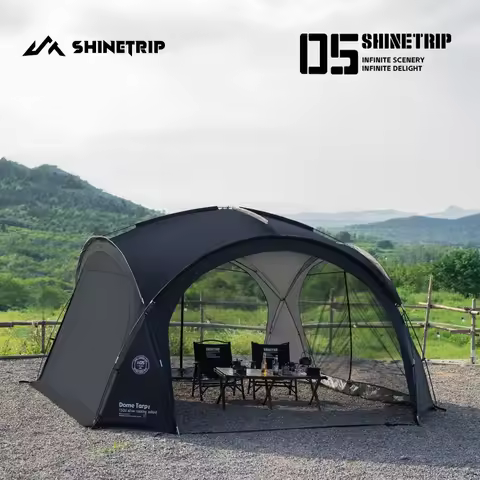 Outdoor Camping Tent ShineTrip Silver-Coated Waterproof UV Protection Customizable Modular Tent Syst