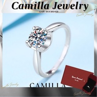 Camilla Jewelry Engagement Ring For Women 18k Pawnable/Moissanite Diamonds With Certificate/Harry Wi