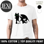 How To Train Your Dragon Inspired Shirt Toothless & Hiccup Unisex Quality Cotton T-Shirt