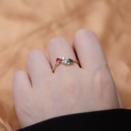 Sterling Jewelry Women Ring Cz 925 Silver 925 Sterling Custom Crystal Stone Simple Decoration Trendy